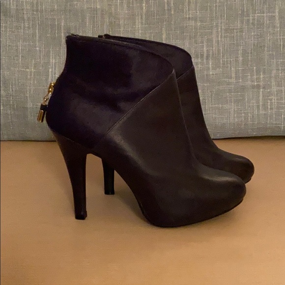 Me Too - Hidden platform bootie in navy blue - Picture 2 of 6